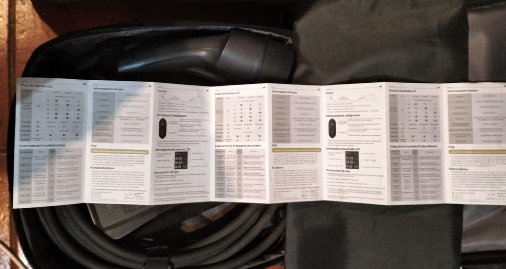 Carregador para carro elétrico EV 3, 7KW - 8m