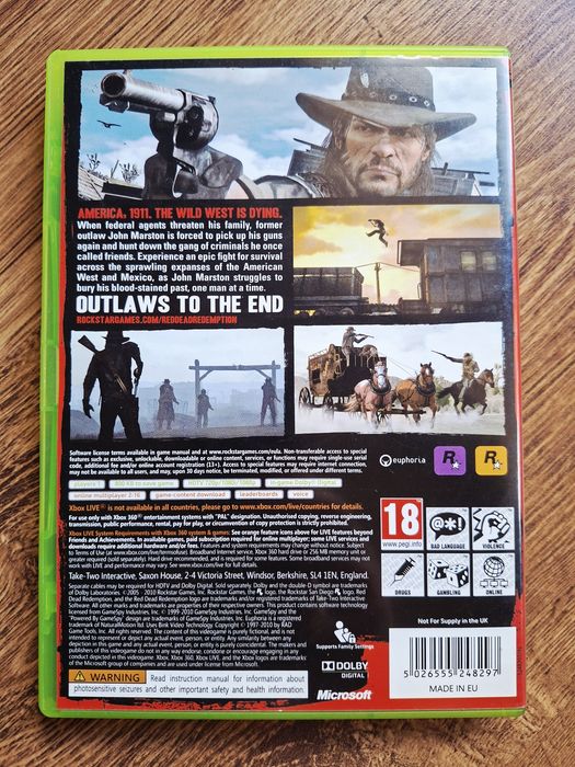 Red Dead Redemption + MAPA XboX 360