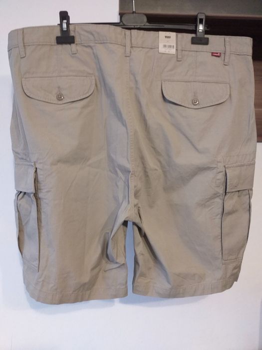 Levi's w44 bojówki krótkie shorty męskie cargo pas 119cm podwyższony stan krótkie spodnie bawełna 100% xxxl