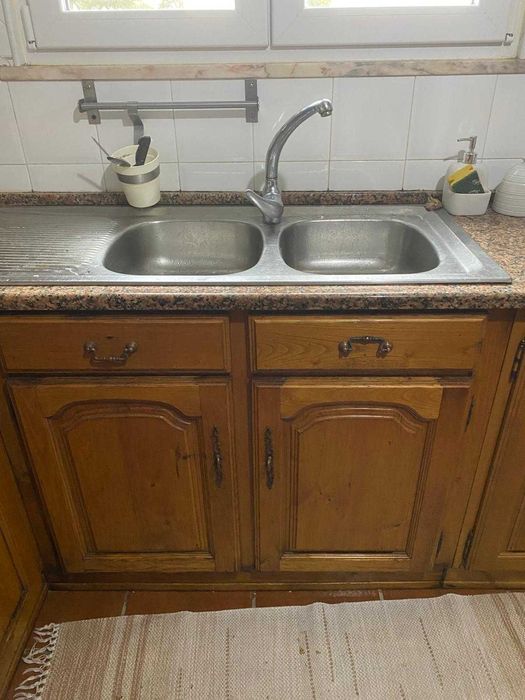 Banca de cozinha carvalho madeira maciça