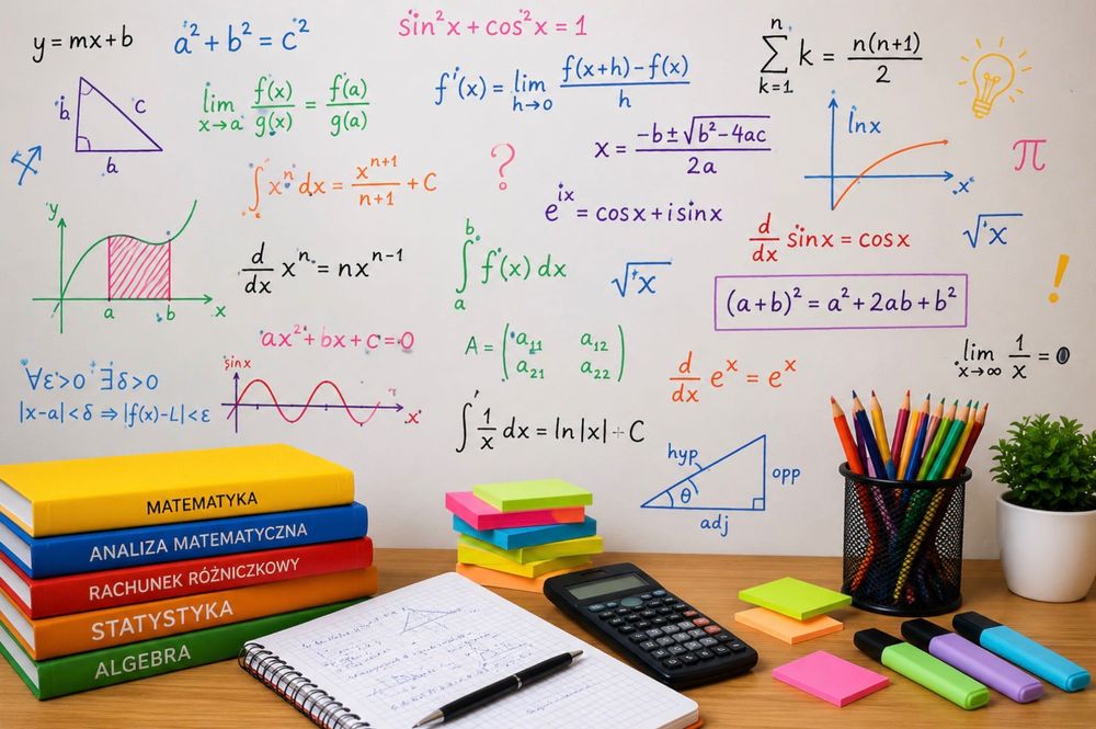 Korepetycje matematyka, egzaminy i poprawki - całki, pochodne, macierze