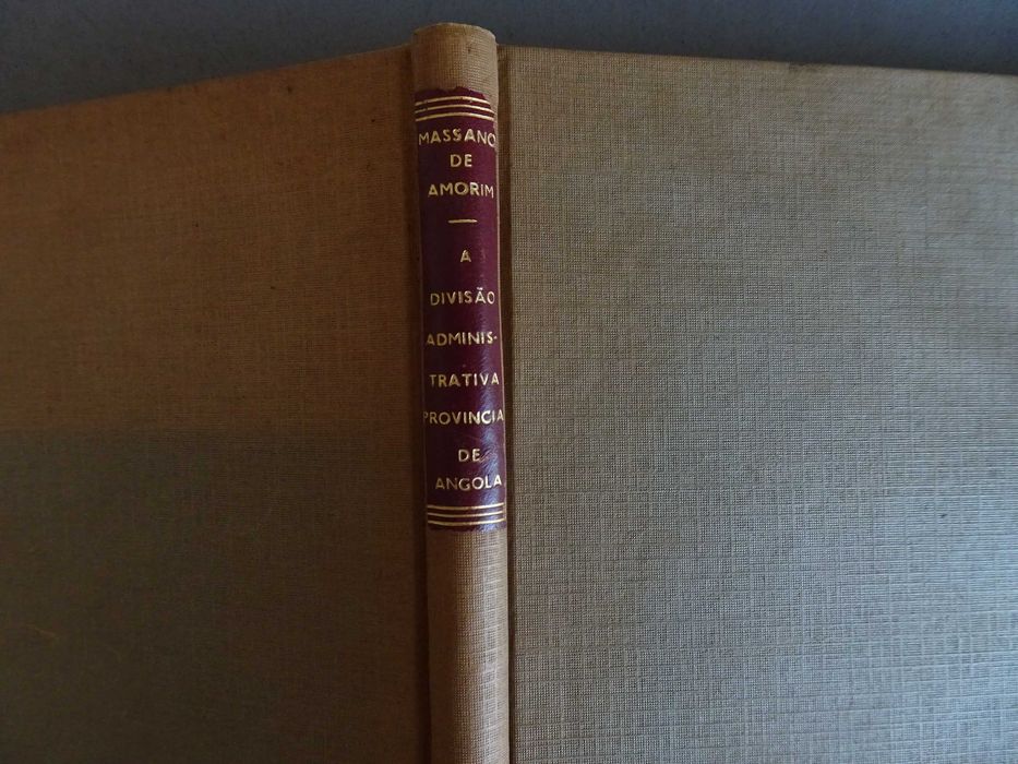 Livro Massano de Amorim A divisão administrativa província Angola 1917