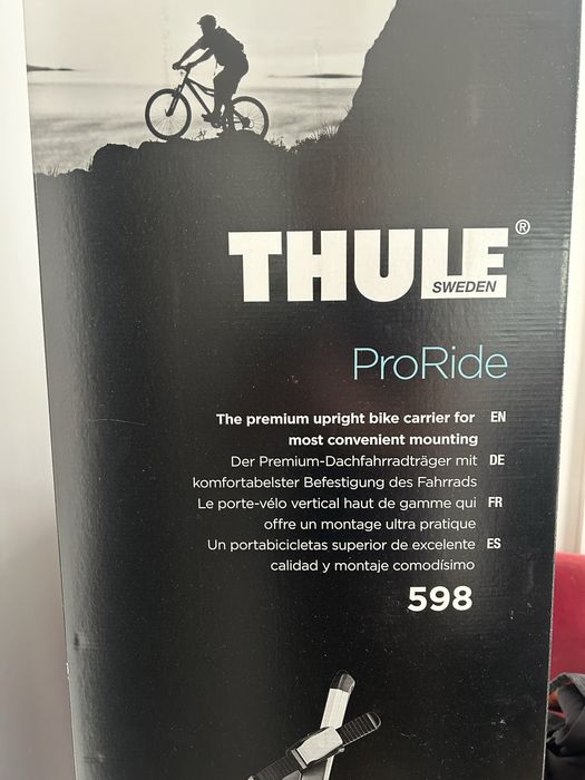 Thule wing bar evo + suporte bicicleta Proride 598