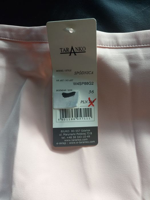 Spódnica ołówkowa Taranko r. 36/38 różowa