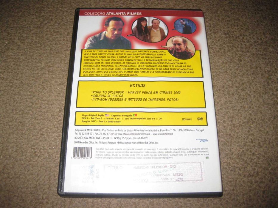 DVD "American Splendor" com Paul Giamatti