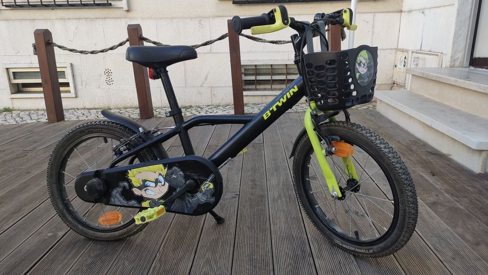 Bicicleta de criança roda 16 com acessórios