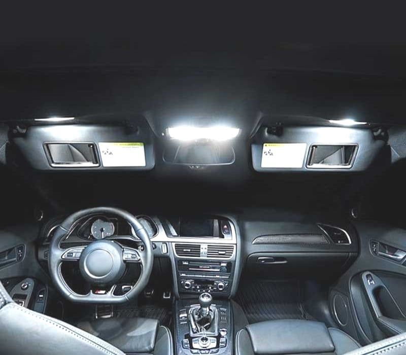 KIT COMPLETO DE 21 LÂMPADAS LED INTERIOR AUDI A4 B8 S4 AVANT ESTATE 09-15