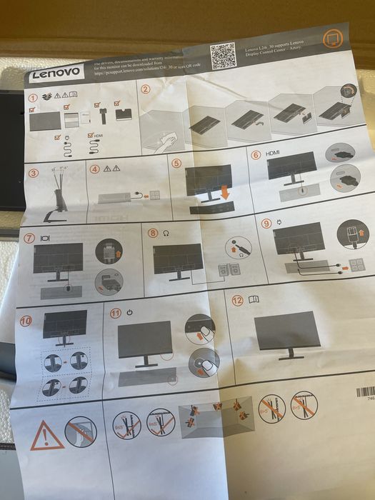 Monitor ecrã lenovo novo