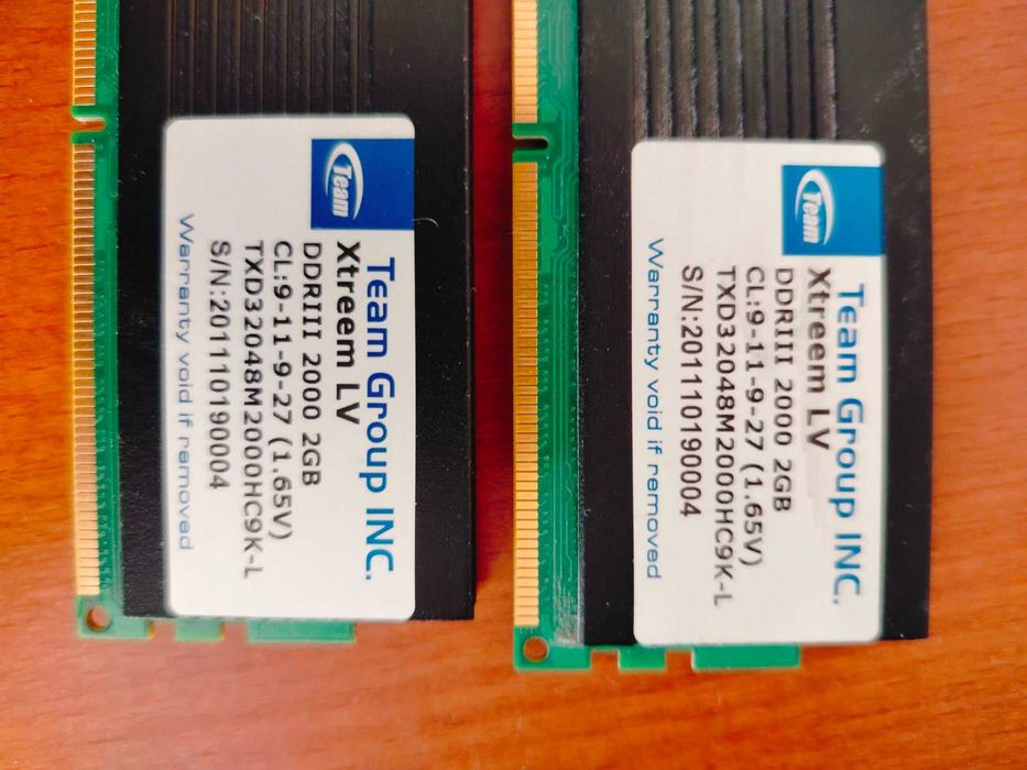 Топовая ОЗУ DDR3 4GB (2x2) Team Group Xtreem 2000MHz CL9 + Комплект Intel 1150 / 775