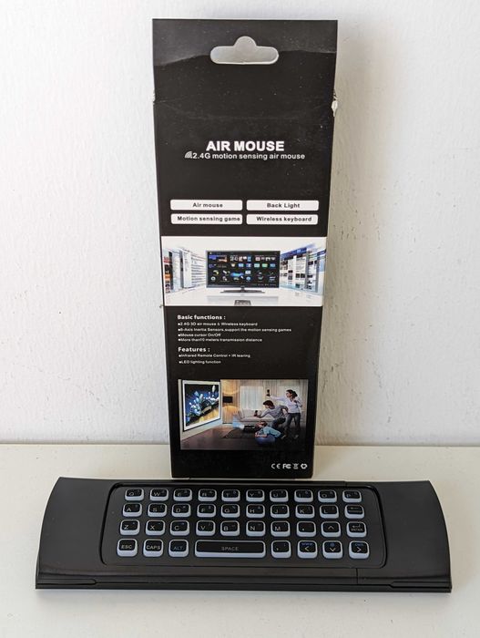 Comando Universal USB | Air Mouse | Teclado QWERTY | Luz | MX3