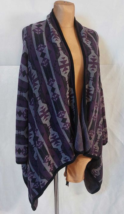Narzutka ponczo kardigan H&M 38/40/42 z Bawełną