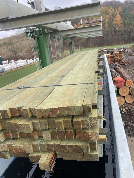 Łata sosnowa impregnowana 4x5,5 cm impregnatem ogniowym lub miedziowym