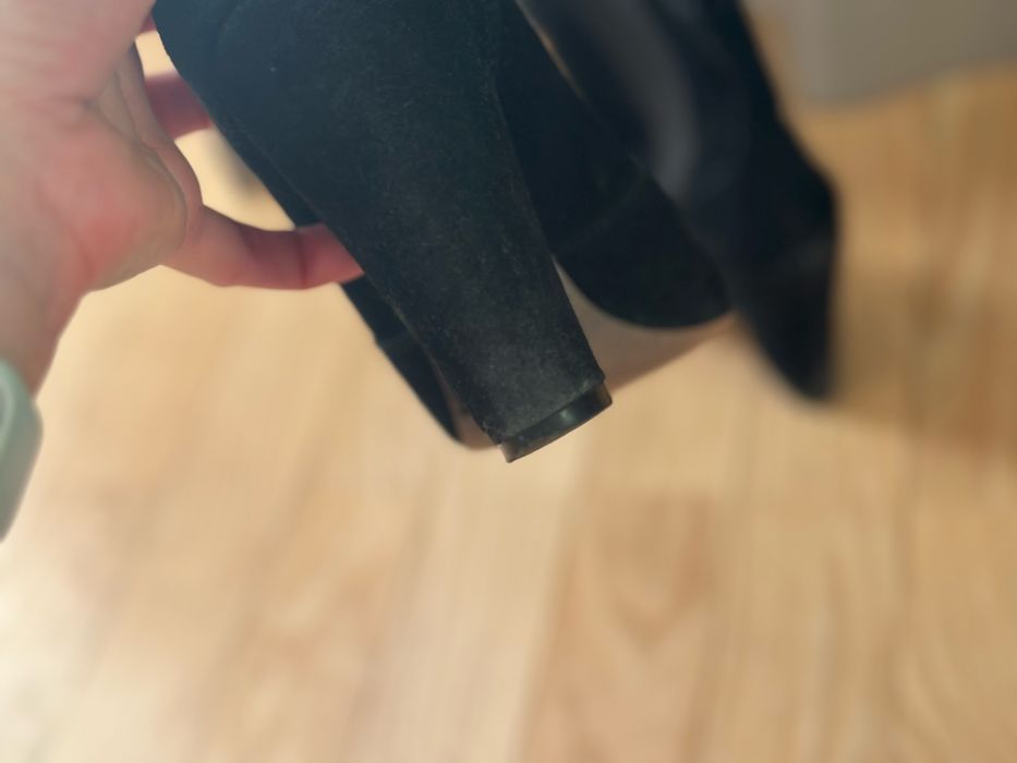 Ботильони Massimo dutti, замш