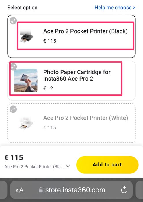 Камера та Аксесуари для Insta360 Ace Pro 2