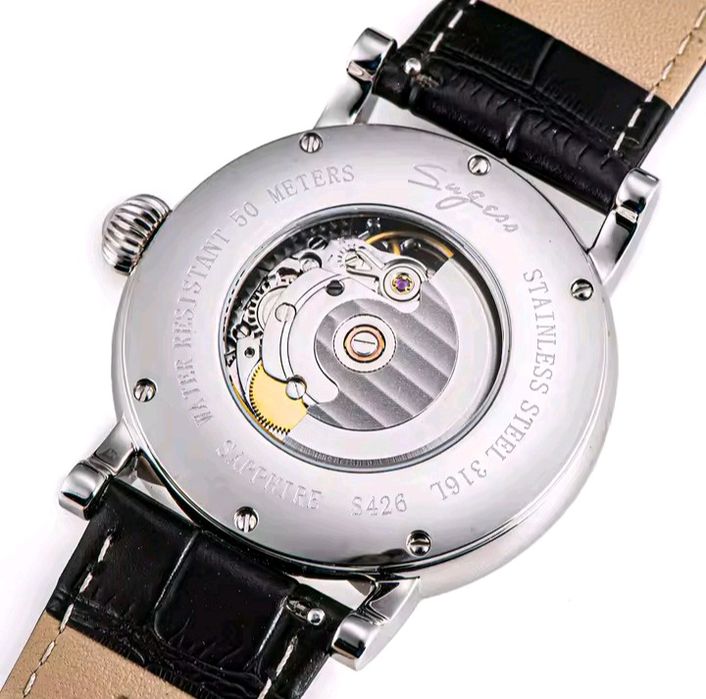 Механічний чоловічий годинник Segess s426 автопідзавод. Омаж Breguet