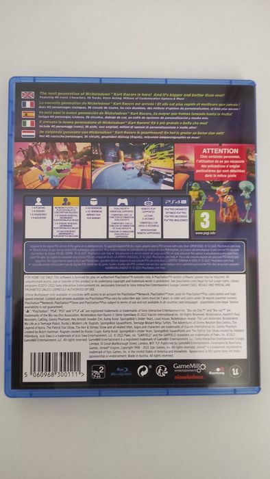 Jogos PS4 Nickelodeon Kart Racers 3