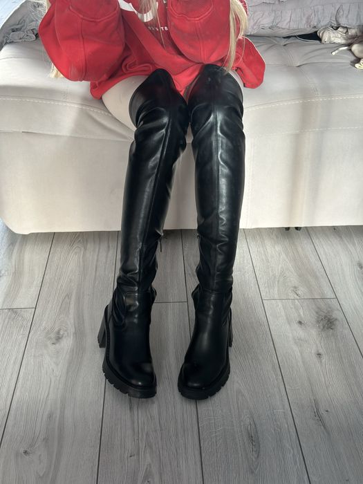 Чоботи ботфорти Zara