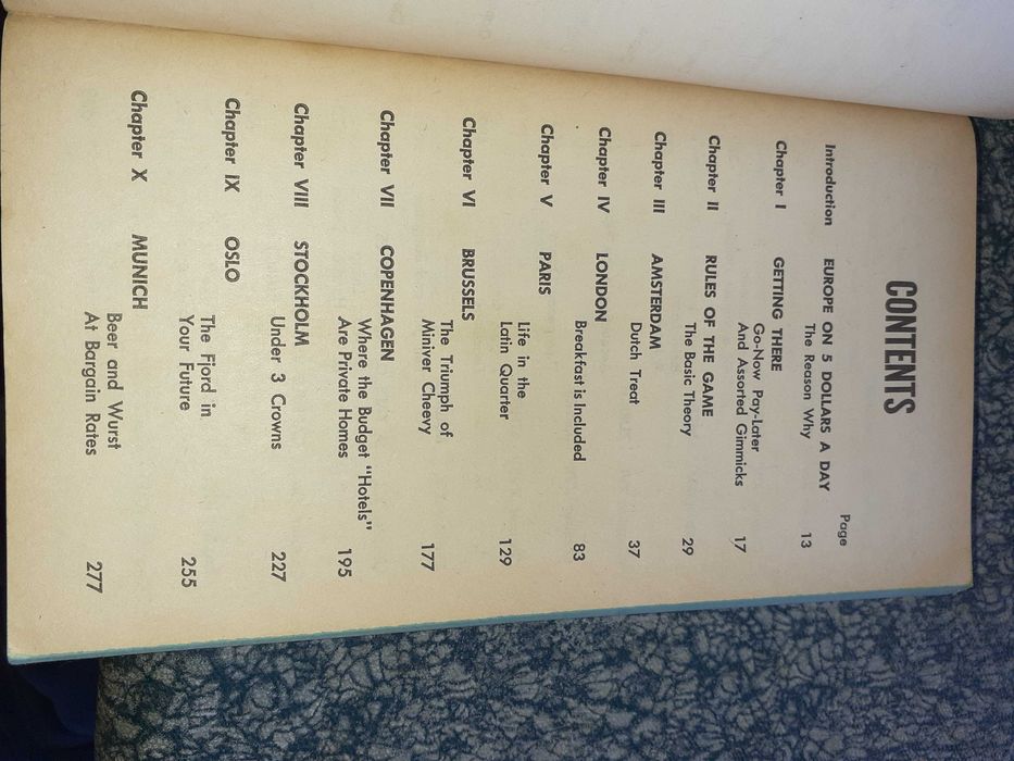 Europe on 5 Dollars a day  1969- 70