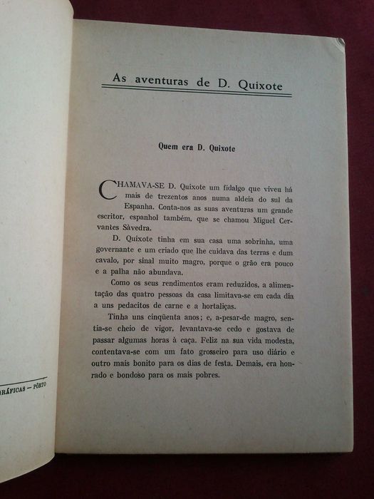 F.J Cardoso Júnior-As Aventuras de D. Quixote,Contadas às Crianças-s/d