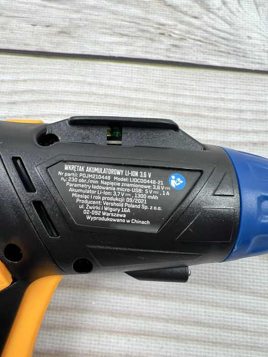 Wkrętak akumulatorowy Niteo Tools 3,6 V.