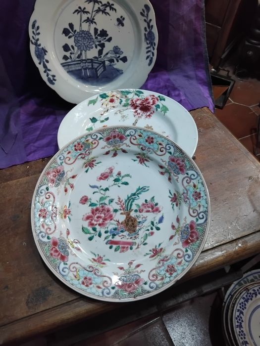 Prato em porcelana da China companhia das índias