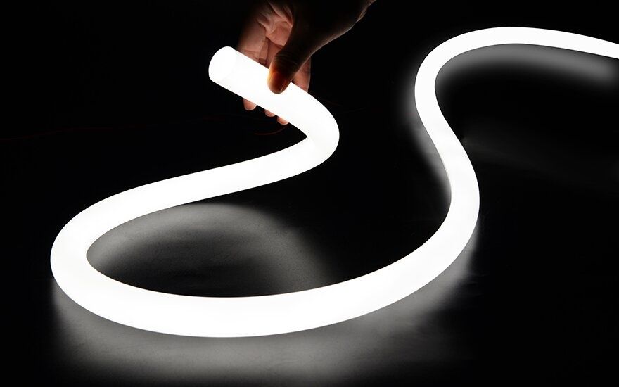 Гнучкий LED неон DARK 24V-IP65 16W/m 3000K 2,5м (NNR25)