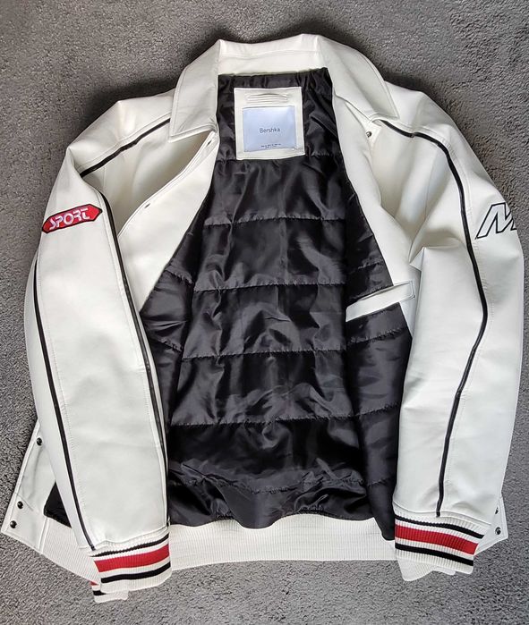 Bomberka oversize racing jacket, bershka rozmiar xl
