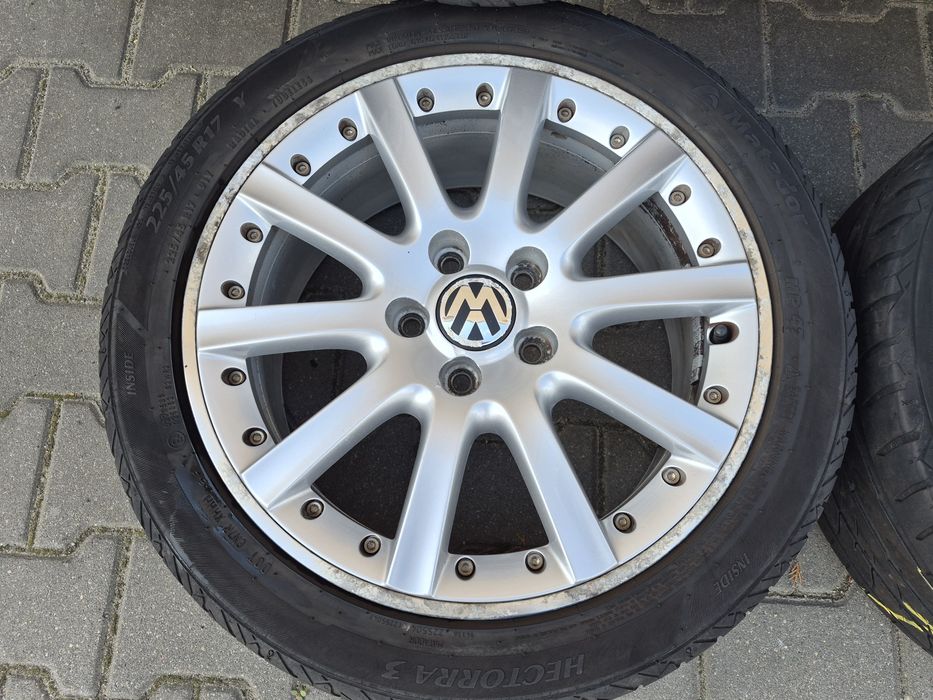 Alufelgi VW 5X112 z oponami 225/45 R17 lato 1K0601025K