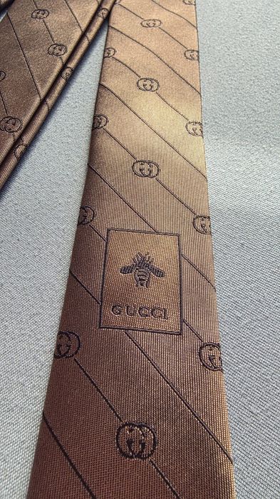 Krawat jedwabny GUCCI + box