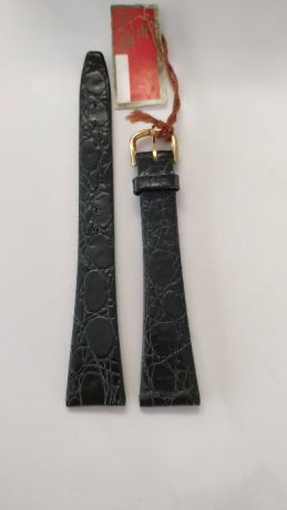 Bracelete 14mm em pele castanha, nova vintage