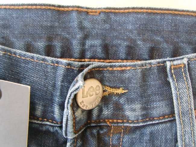 Lee Kunae granatowe rurki W28 L33 pas 82 cm