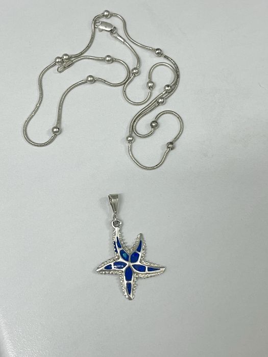 Цепочка  кулон подвеска с эмалью