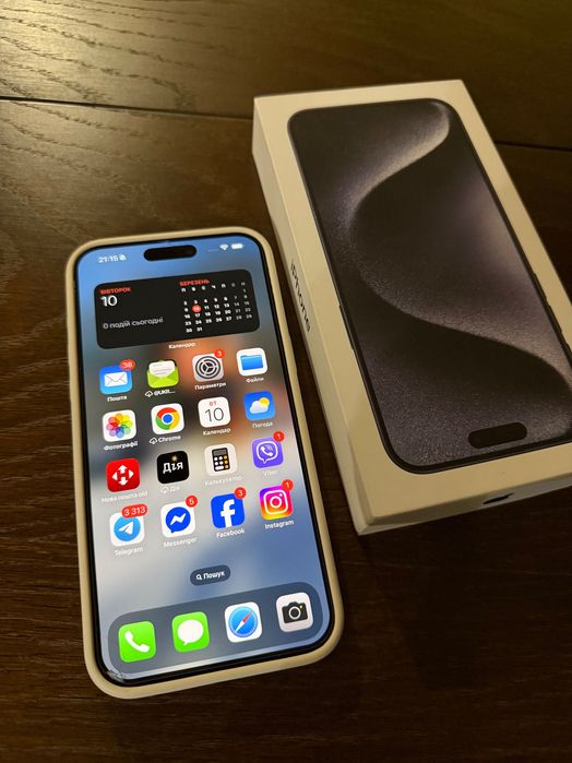 iPhone 15 Pro Max 256 Black Titanium (айфон 15 про макс) фізична сім