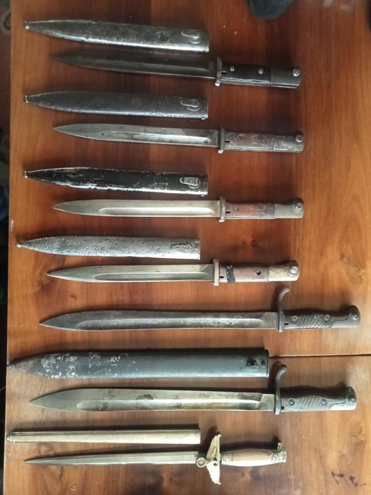 Nóż noże wędkarskie polski Radom WP, wz29 bagnet niemiecki WH
Orygina