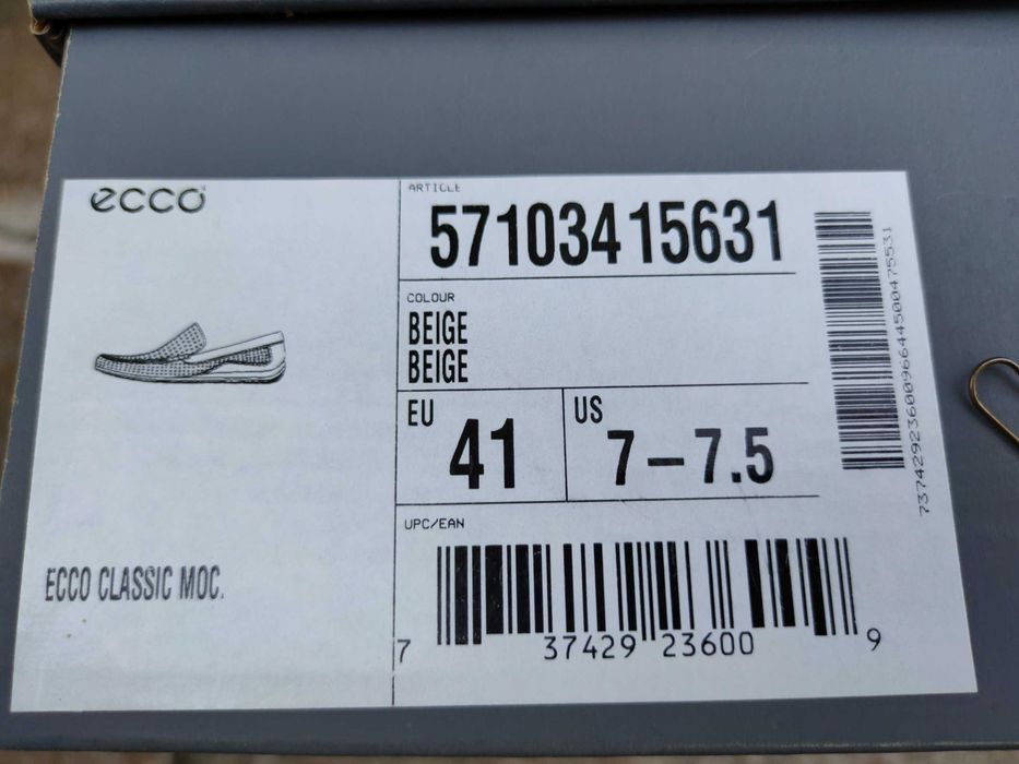 Продам мокасини ECCO CLASSIC moc perf оригінал