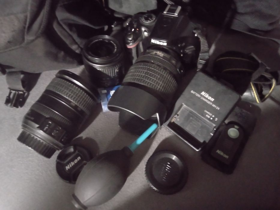Nikon d5200 3 obiektywy, zestaw