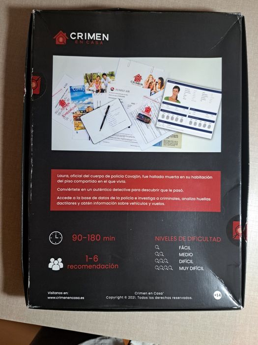 Jogo Crimen en Casa em Espanhol - Envio rápido - Nunca usado!