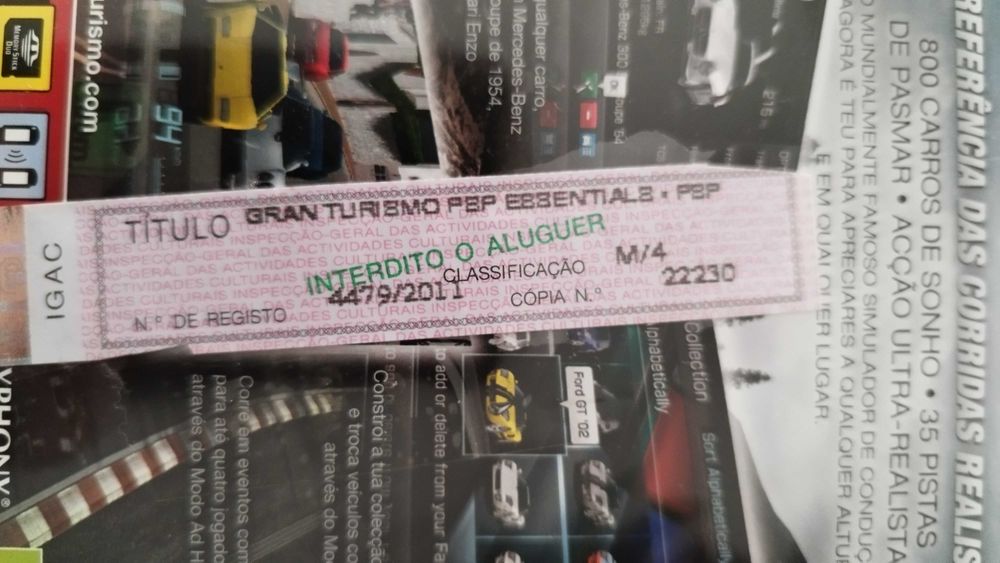 Gran turismo para PSP portátil