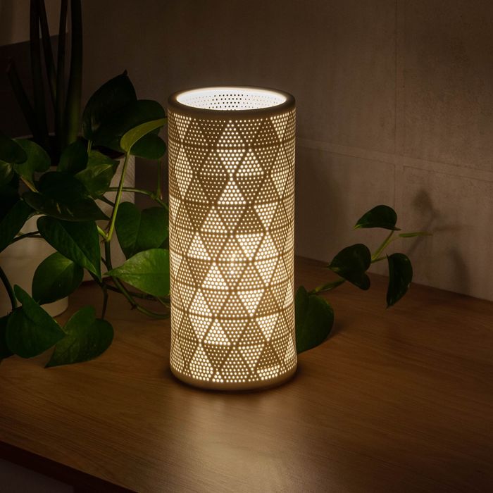 Lampa ceramiczna ażurowa