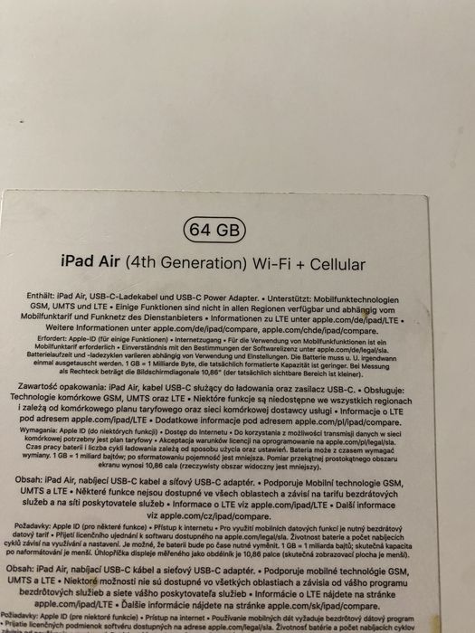 iPad Air 4 generacji 64 gb