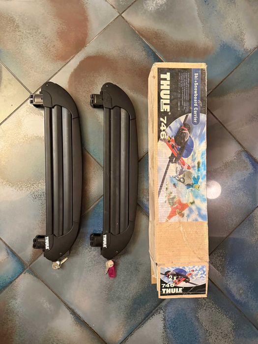bagaznik uchwyt dachowy na narty snowboard Thule 746