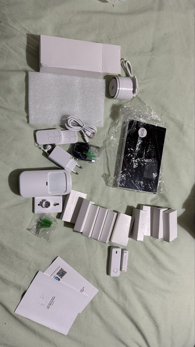 Kit de alarme antirroubo sem fios 4G WIFI com painel de ecrã tatil