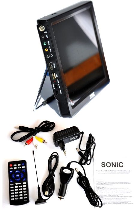 Telewizor Samochodowy Ekran 12" Tuner DVBT2 Dom USB Radio Tir 24V 12V