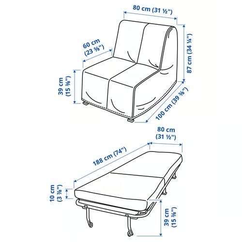Sofá-cama LYCKSELE Ikea