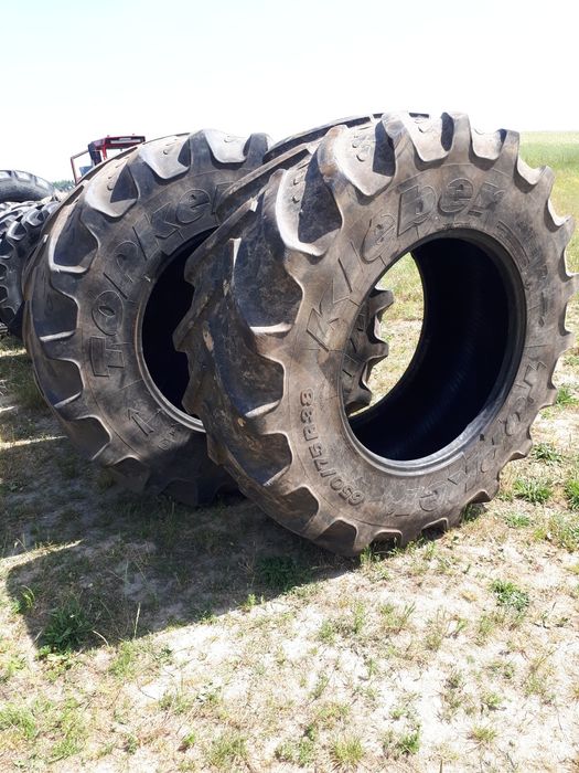 Ładna para opony zachodnie 650/75 R - 38 KLEBER TOPKER Wzmocnione Całe