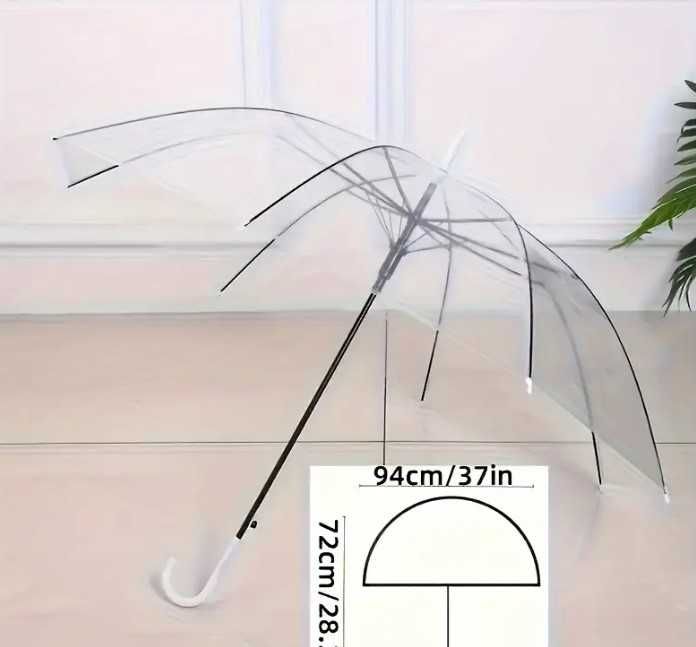 Parasol transparentny/ PRZEZROCZYSTY 10 sztuk