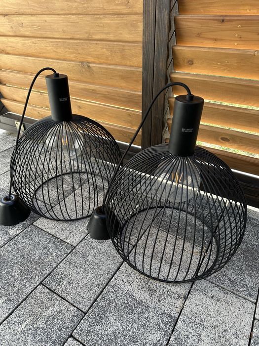 Czarna ażurowa lampa Aver 40 Nordlux dwie sztuki