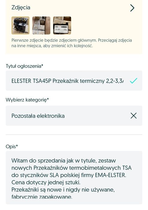 Przekaznik termiczny TSA 45P