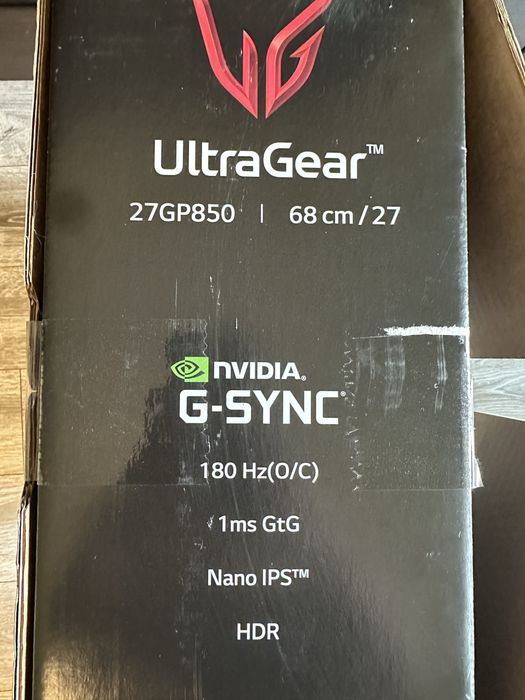 Monitor LED LG UltraGear 27GP850 27 " 2560 x 1440 px IPS / PLS