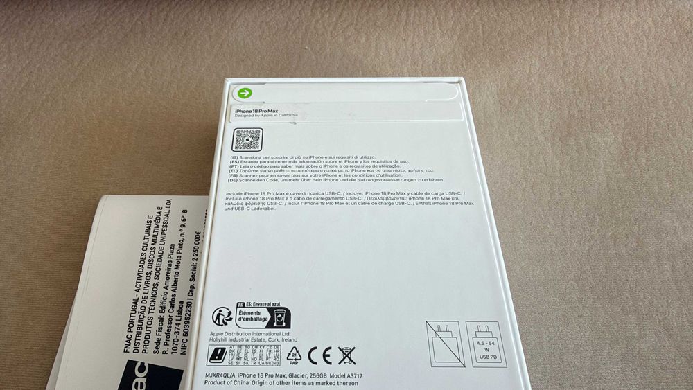 Vendo troco iPhone 18 Pro Max 256Gb NOVO/SELADO C/Fatura e Garantia Apple